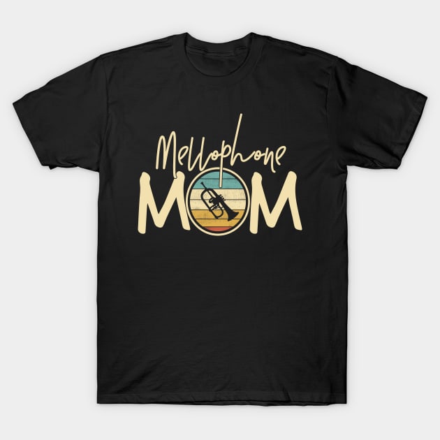 Marching Band - Funny Retro Mellophone Mom Gift T-Shirt by DnB